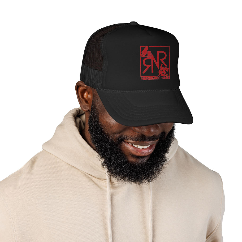 RNR Red Logo Printed Foam Trucker Hat