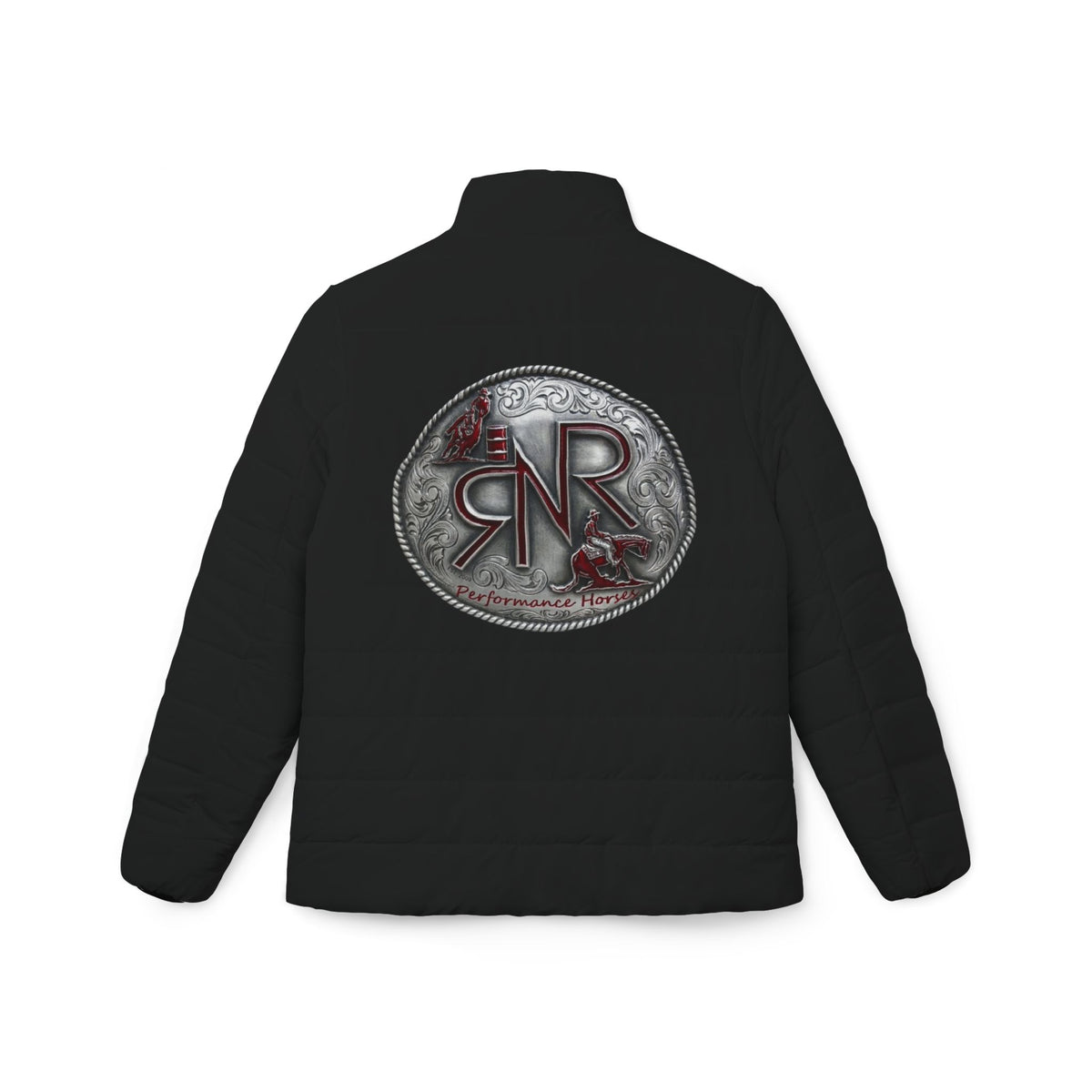 RNR Print Women’s Puffer Jacket - Black