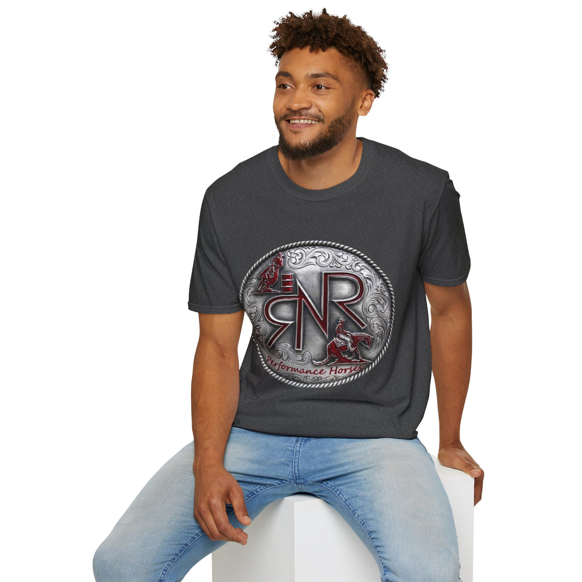 Unisex Softstyle T-shirt - RNR Buckle Logo
