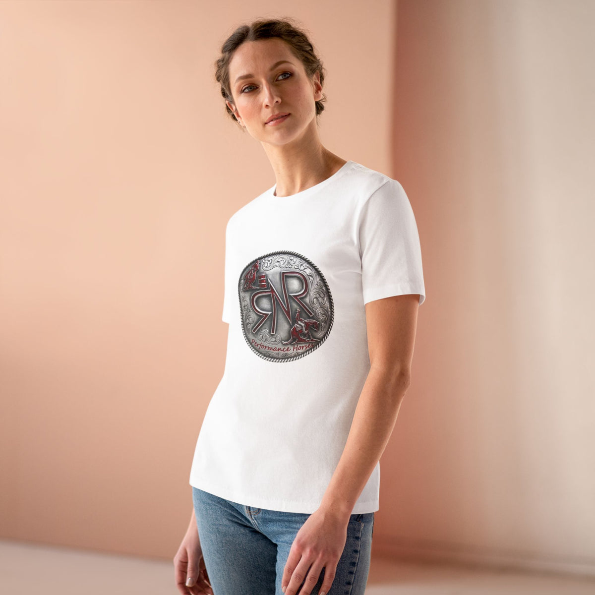 RNR Buckle Logo Women's Bella Canvas Soft Cotton Tee