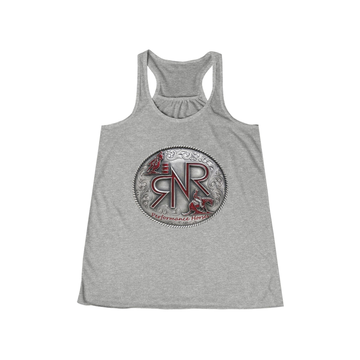 RNR Buckle Logo Women's Flowy Racerback Tank