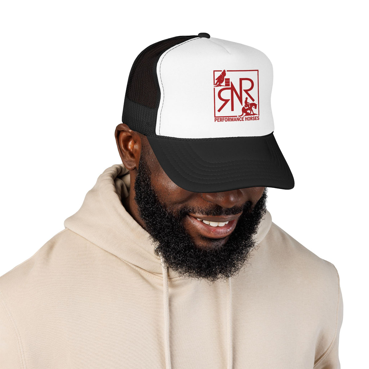 RNR Red Logo Printed Foam Trucker Hat