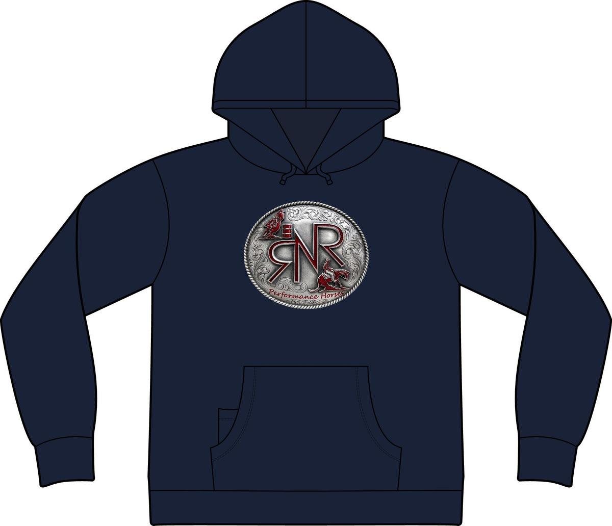 RNR Buckle Logo Epic Fleece Pullover Hooded Sweatshirt w/ Phone Pocket