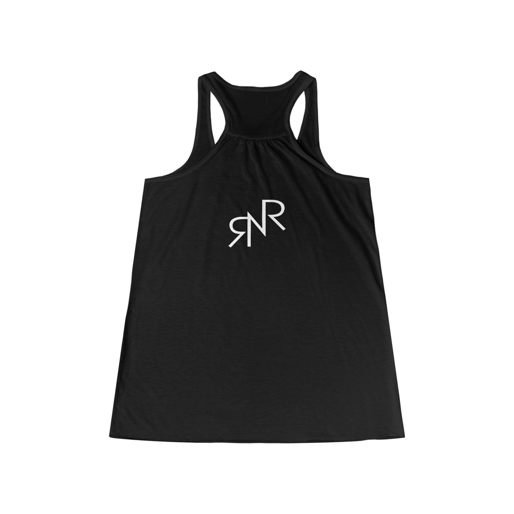 RNR Buckle Logo Women's Flowy Racerback Tank