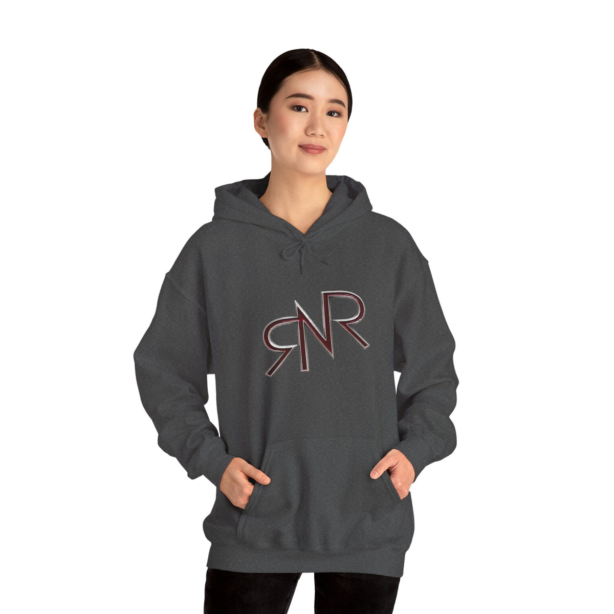 RNR brand, buckle Logo Hooded Sweatshirt