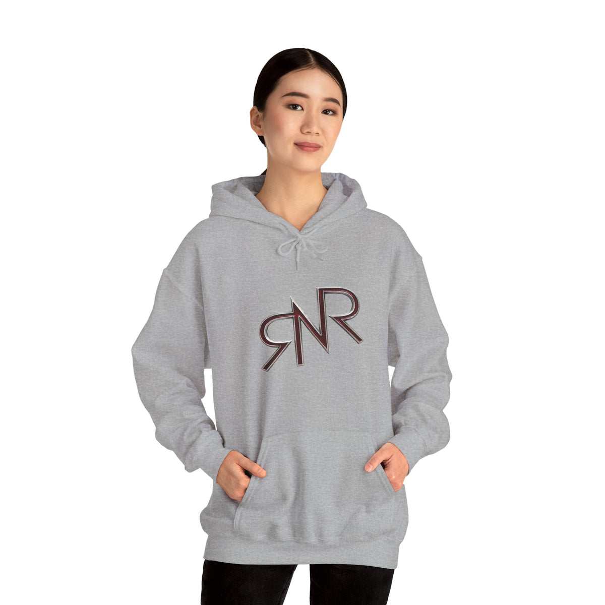 RNR brand, buckle Logo Hooded Sweatshirt
