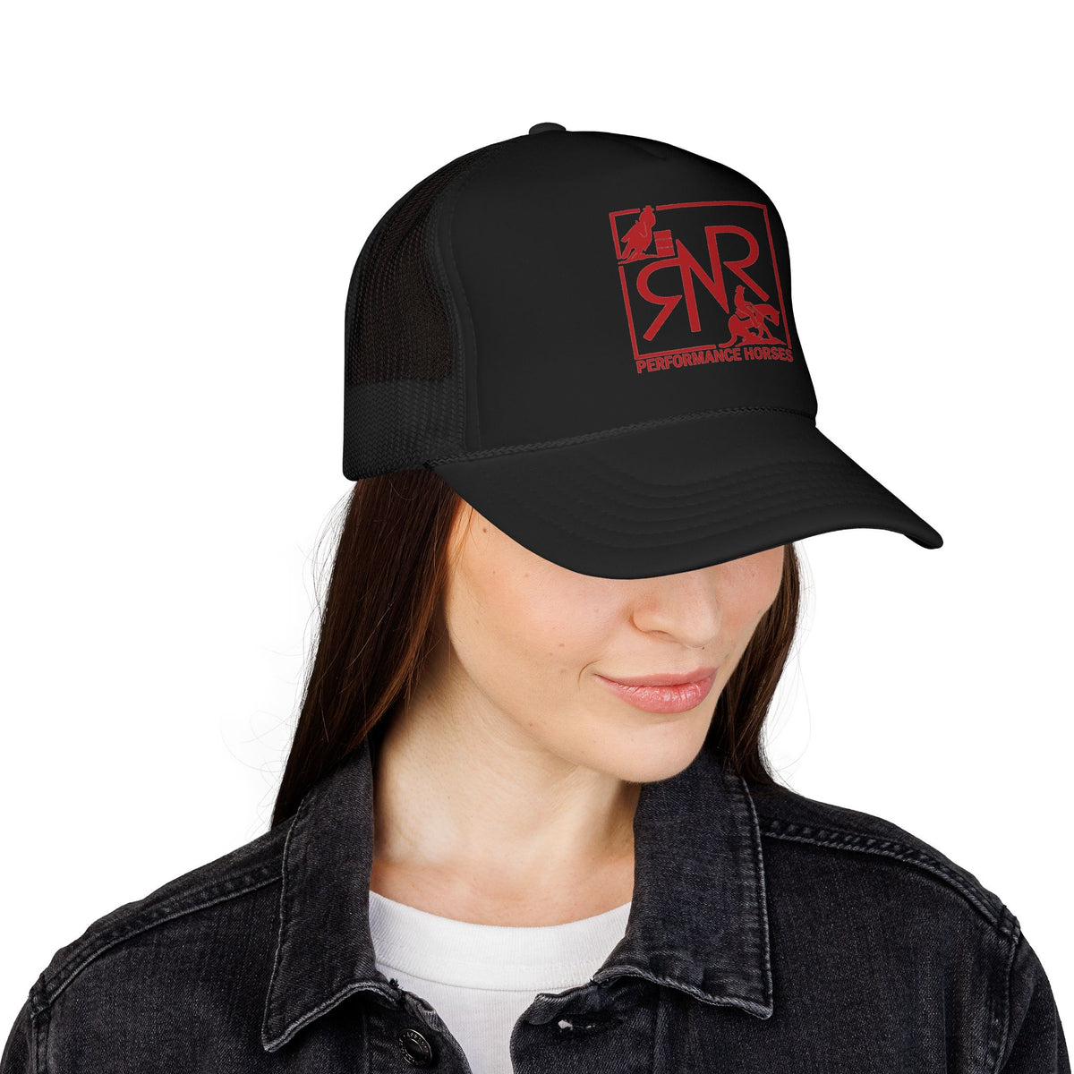 RNR Red Logo Printed Foam Trucker Hat
