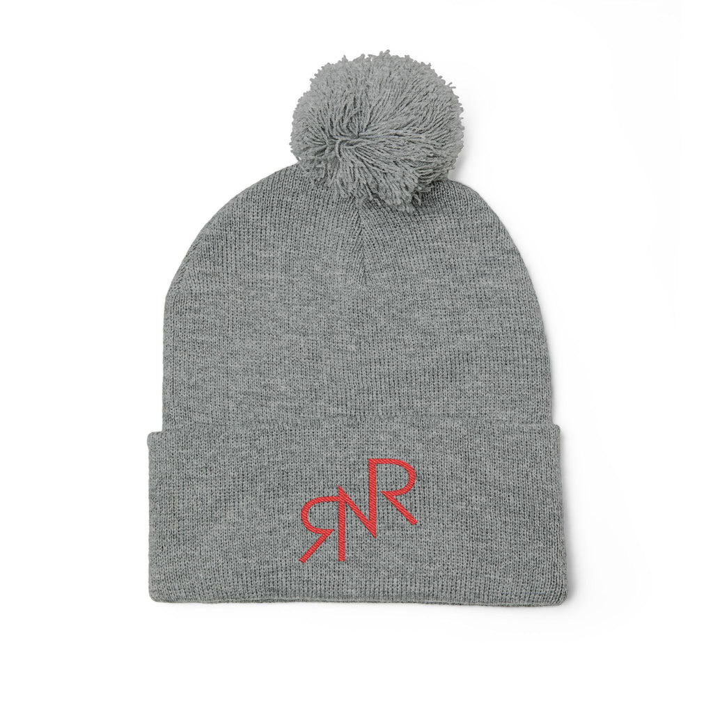 RNR Red Brand Embroidered Pom-Pom Knit