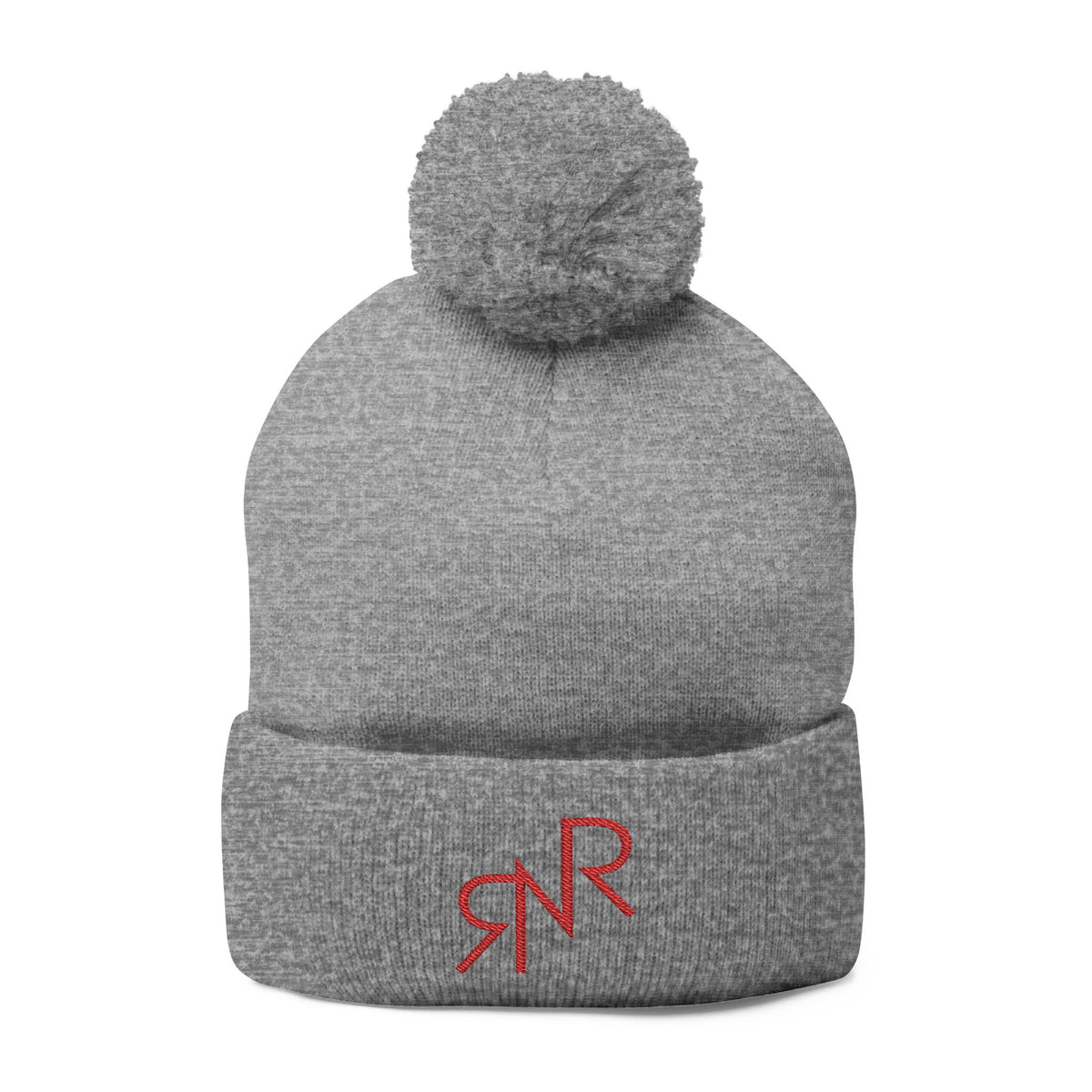 RNR Red Brand Embroidered Pom-Pom Knit