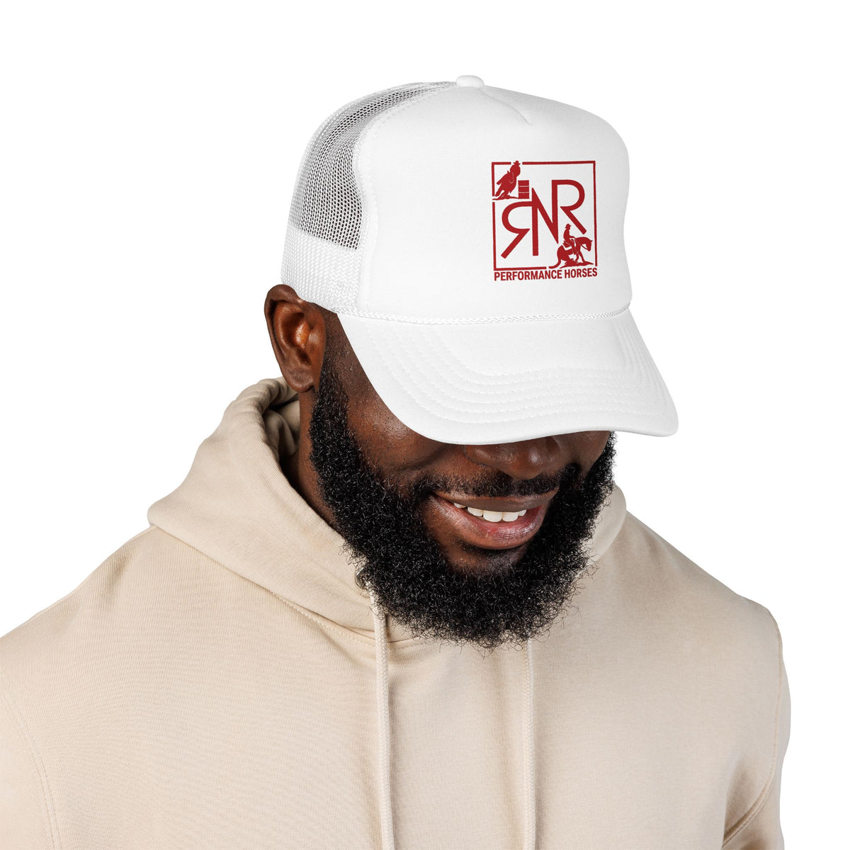 RNR Red Logo Printed Foam Trucker Hat