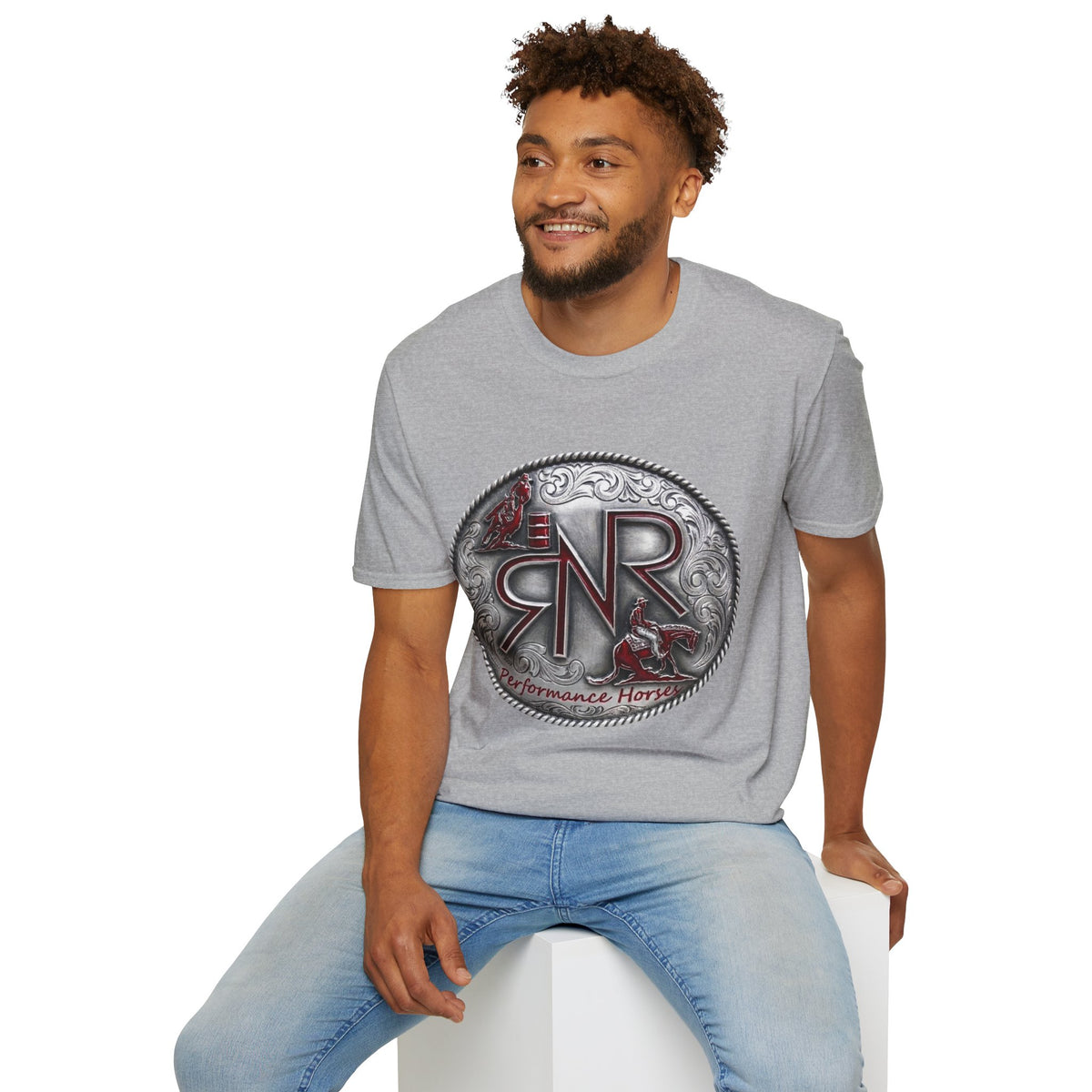 Unisex Softstyle T-shirt - RNR Buckle Logo