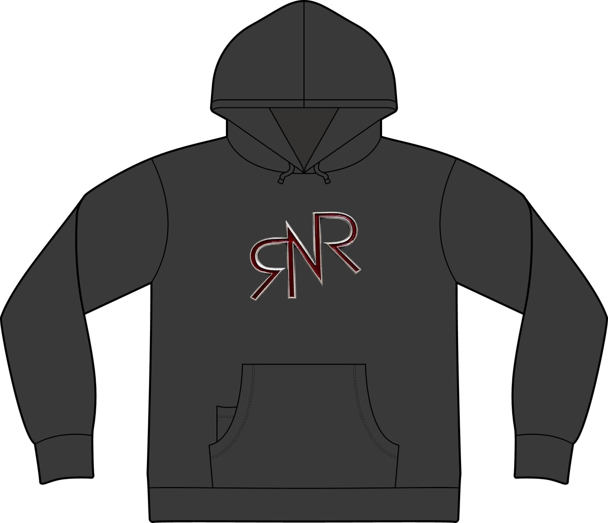 RNR Brand and Buckle Logo Epic Fleece Pullover Hooded Sweatshirt w/ Phone Pocket