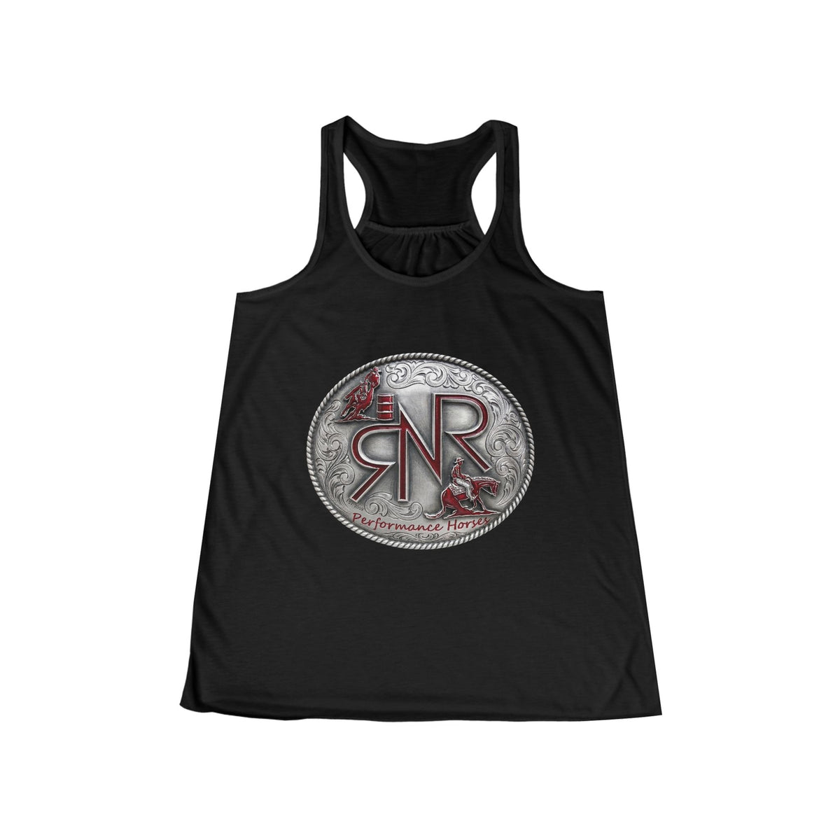 RNR Buckle Logo Women's Flowy Racerback Tank