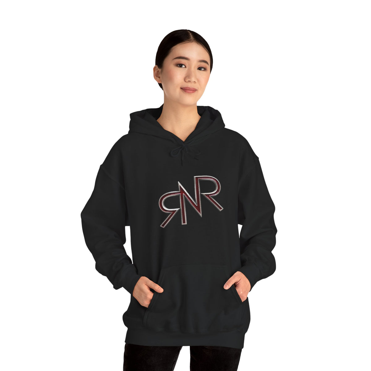 RNR brand, buckle Logo Hooded Sweatshirt