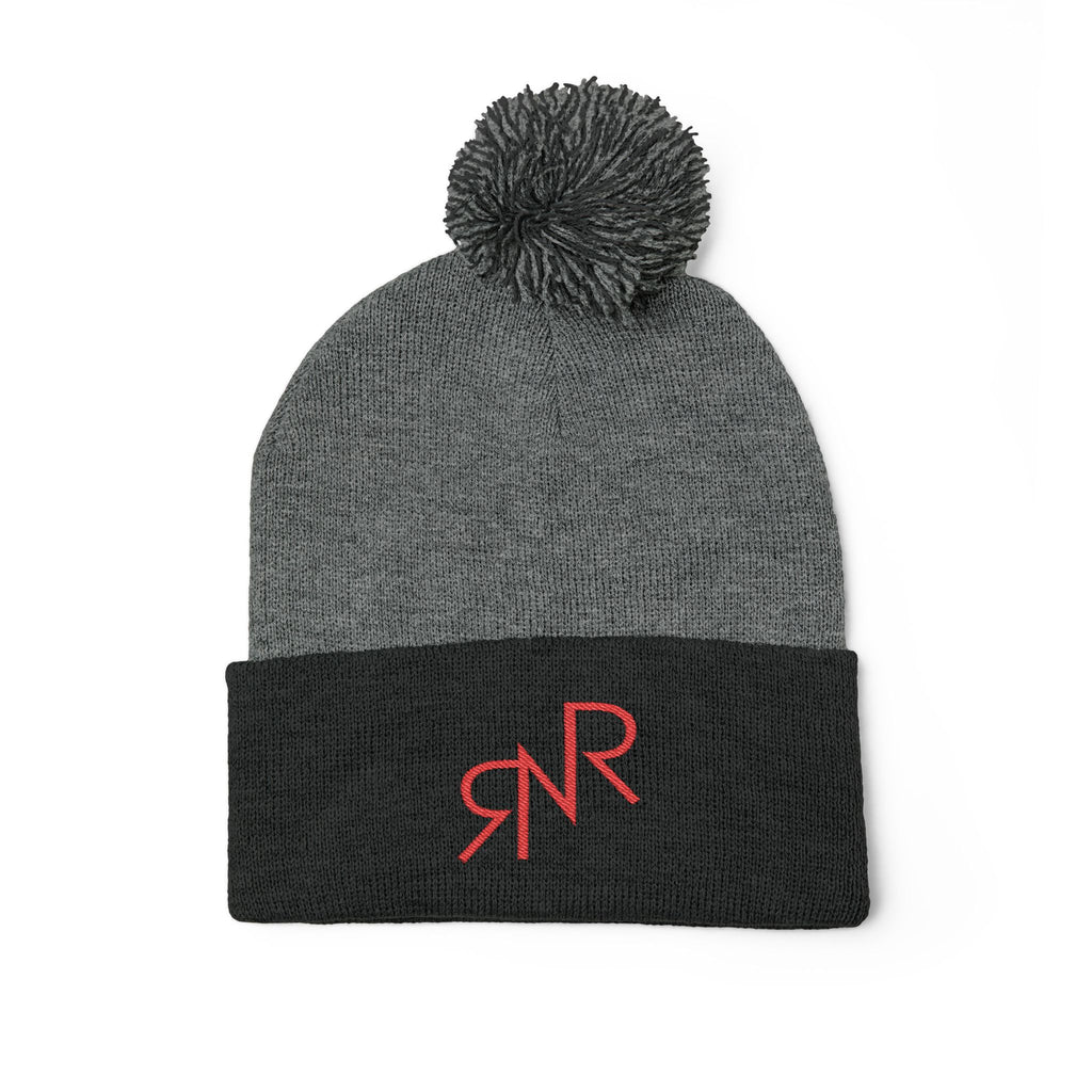 RNR Red Brand Embroidered Pom-Pom Knit
