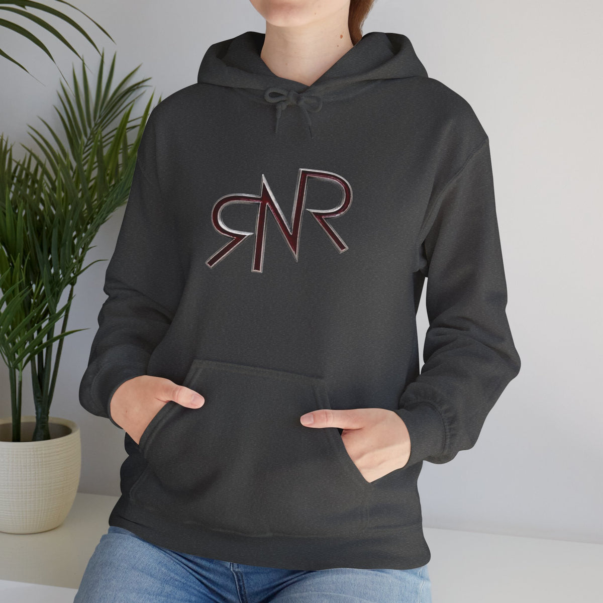RNR brand, buckle Logo Hooded Sweatshirt