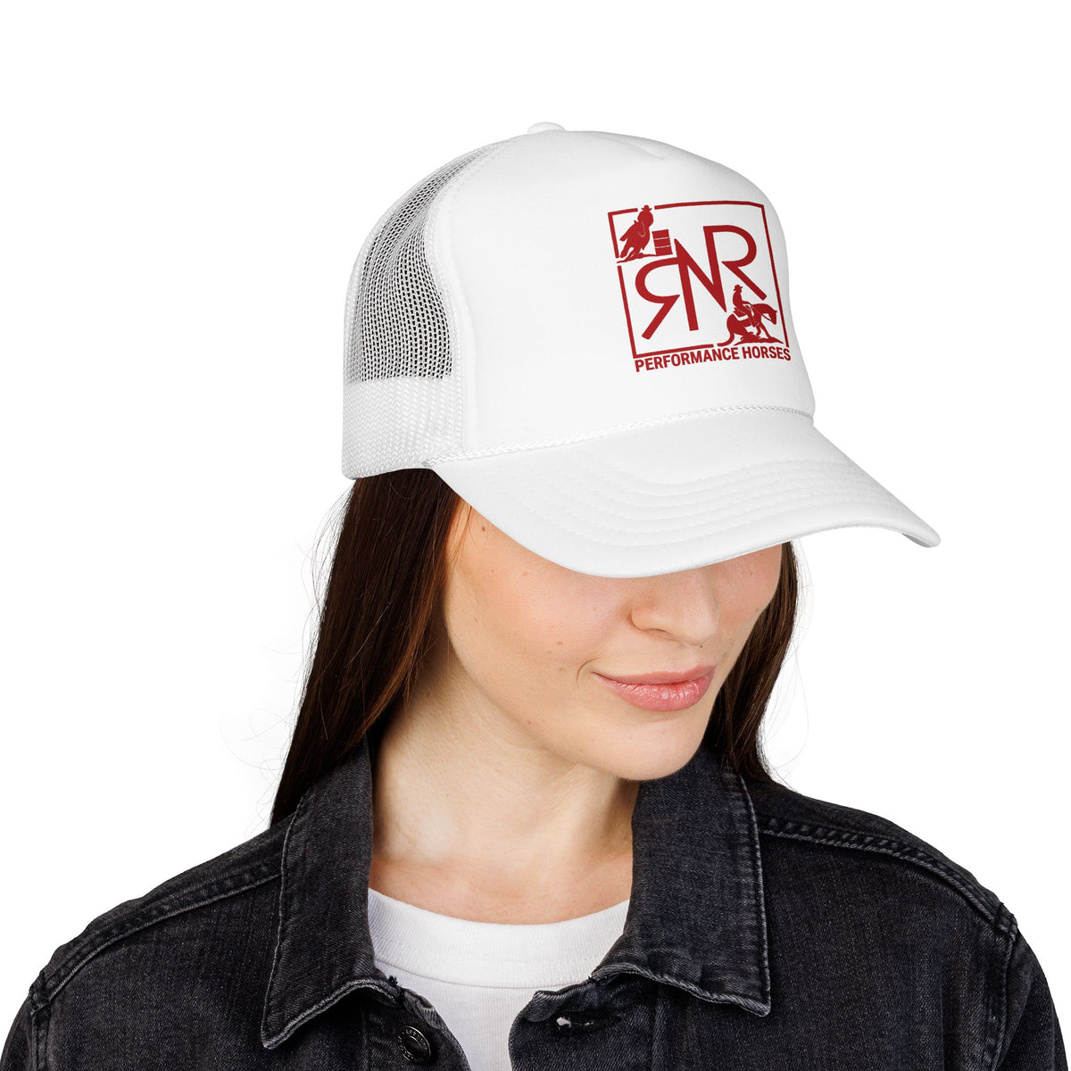 RNR Red Logo Printed Foam Trucker Hat
