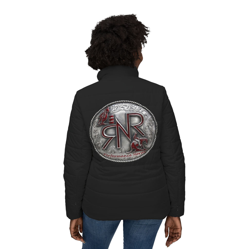 RNR Print Women’s Puffer Jacket - Black