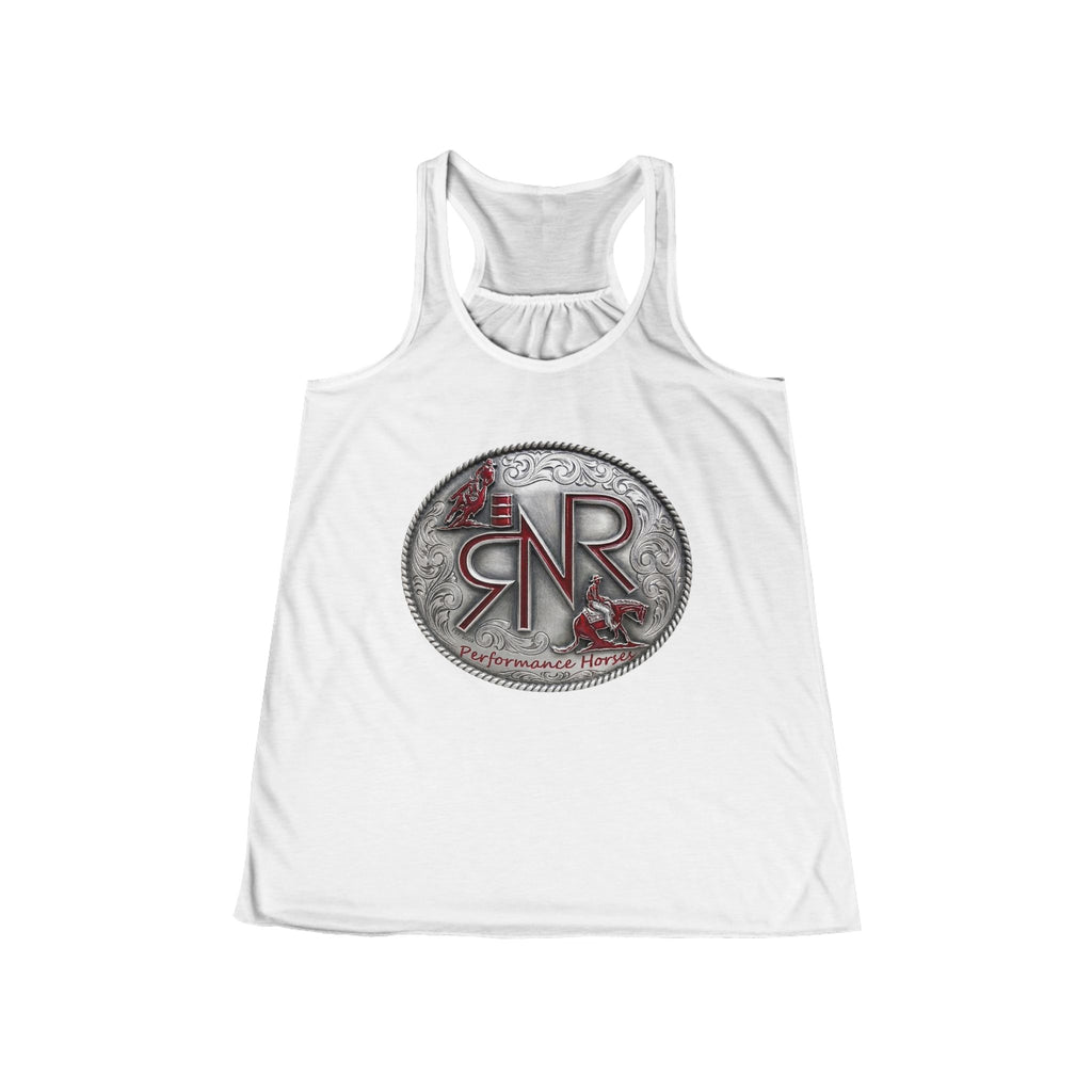 RNR Buckle Logo Women's Flowy Racerback Tank