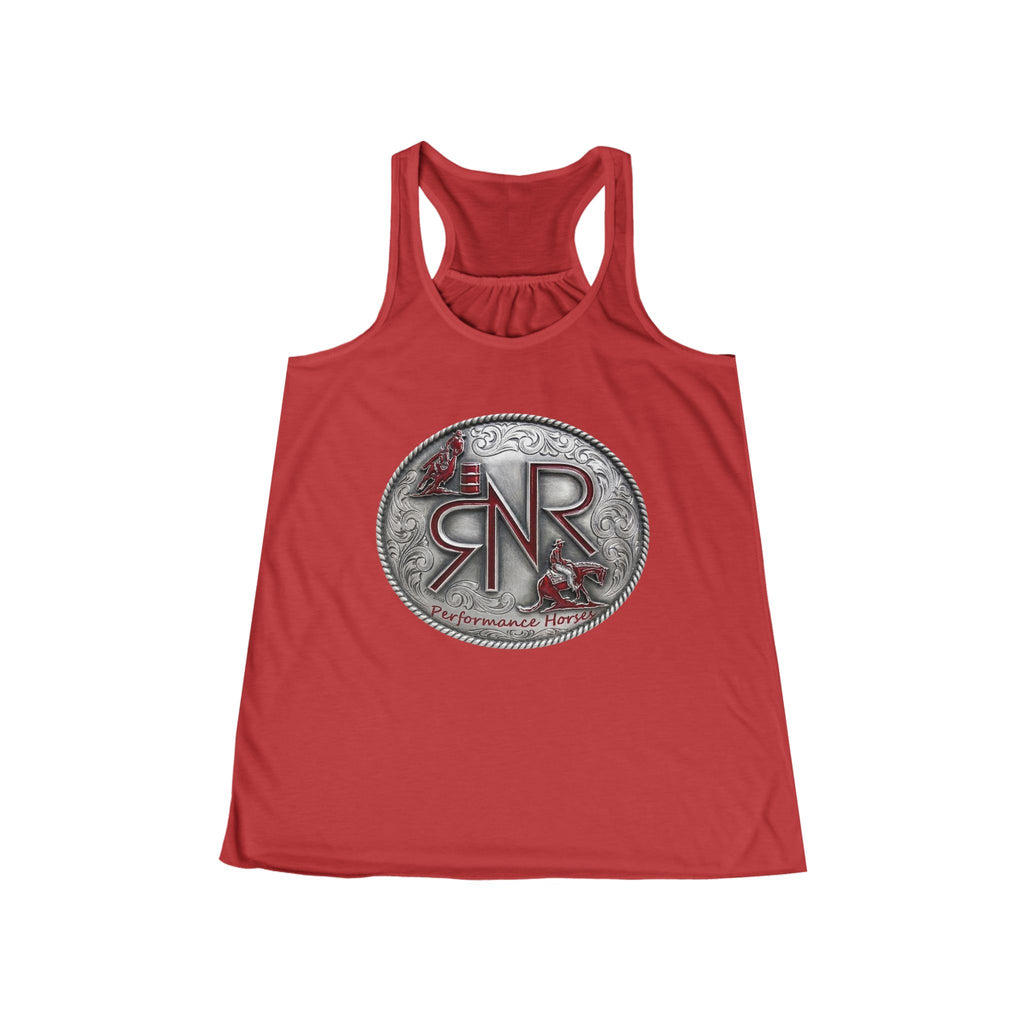 RNR Buckle Logo Women's Flowy Racerback Tank
