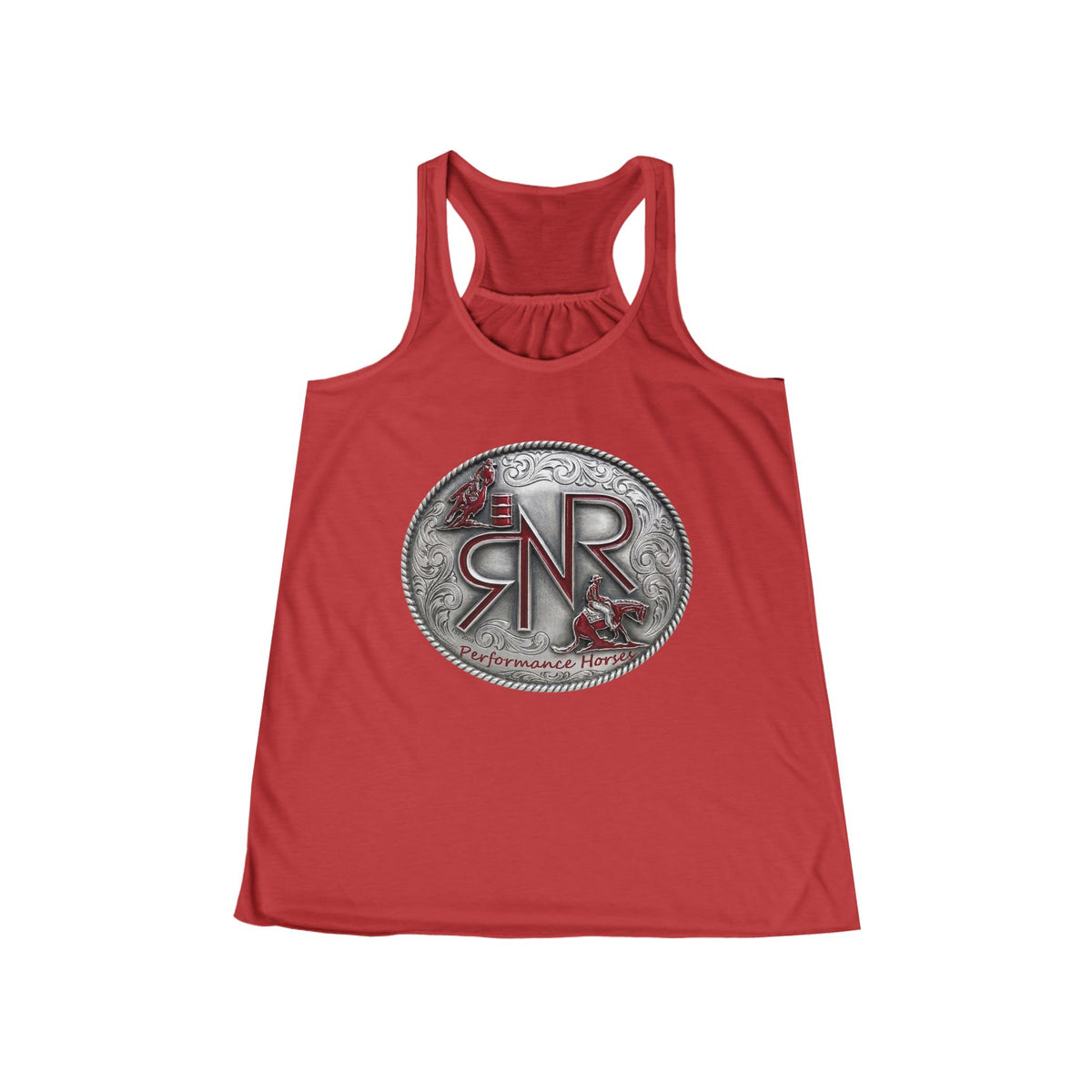 RNR Buckle Logo Women's Flowy Racerback Tank
