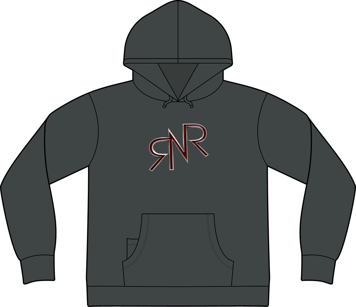 RNR Brand and Buckle Logo Epic Fleece Pullover Hooded Sweatshirt w/ Phone Pocket