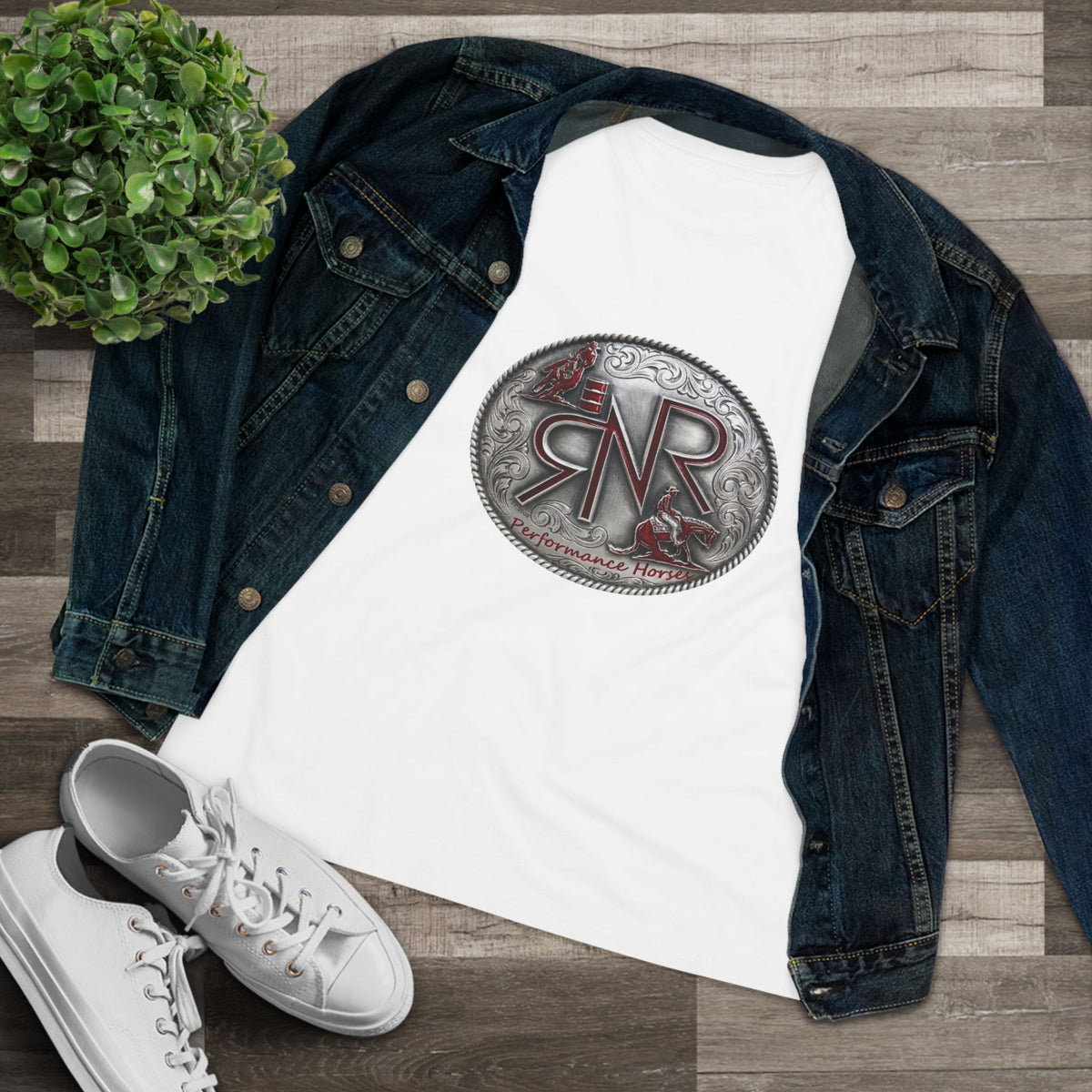 RNR Buckle Logo Women's Bella Canvas Soft Cotton Tee