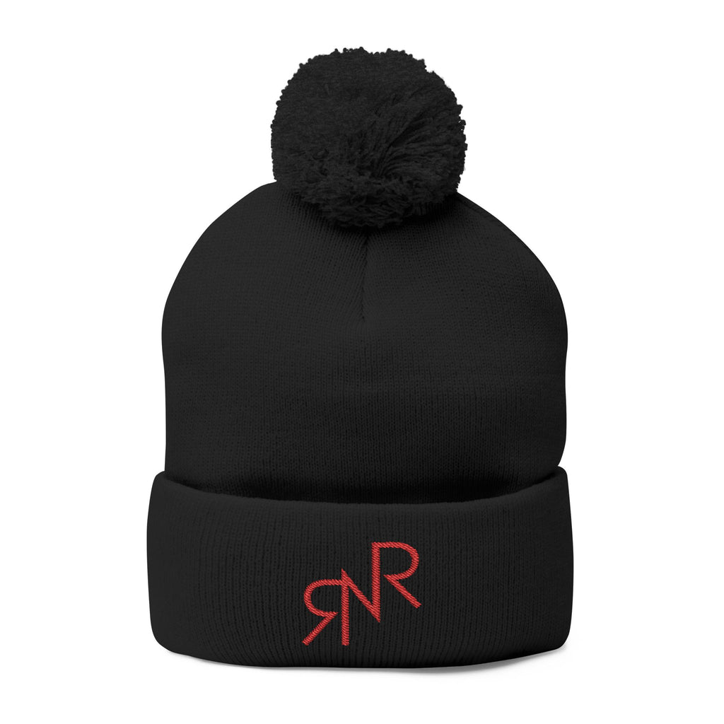 RNR Red Brand Embroidered Pom-Pom Knit