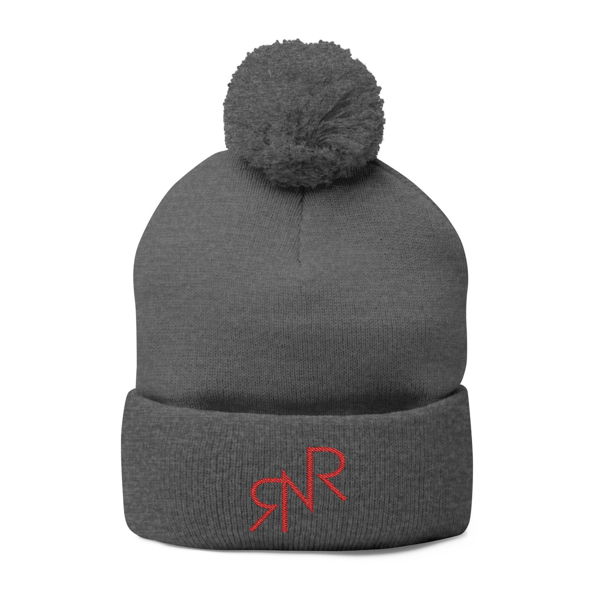 RNR Red Brand Embroidered Pom-Pom Knit