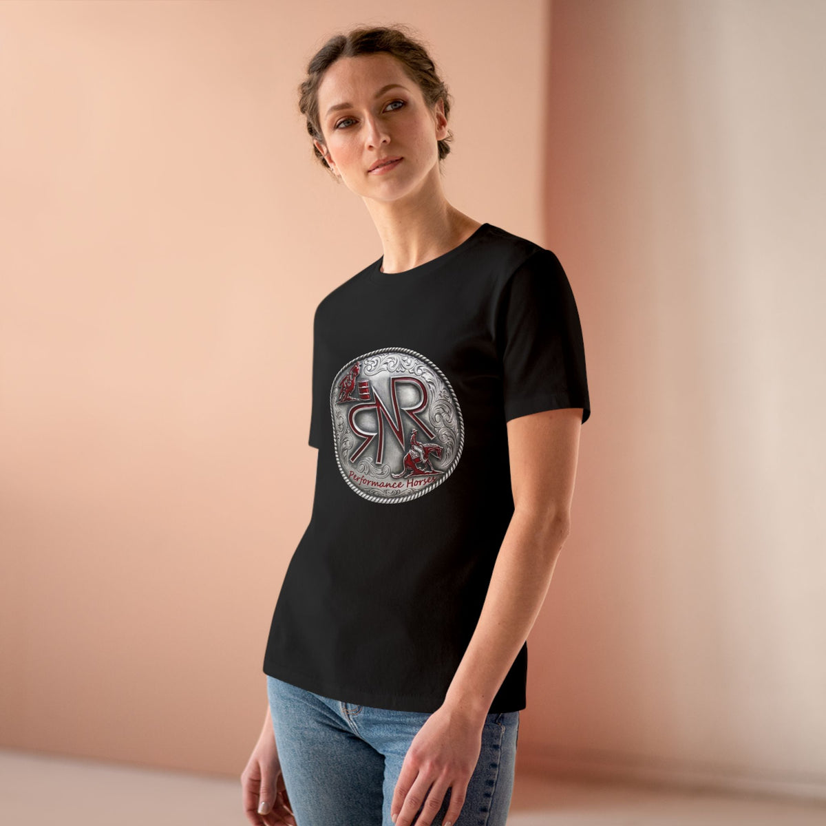 RNR Buckle Logo Women's Bella Canvas Soft Cotton Tee
