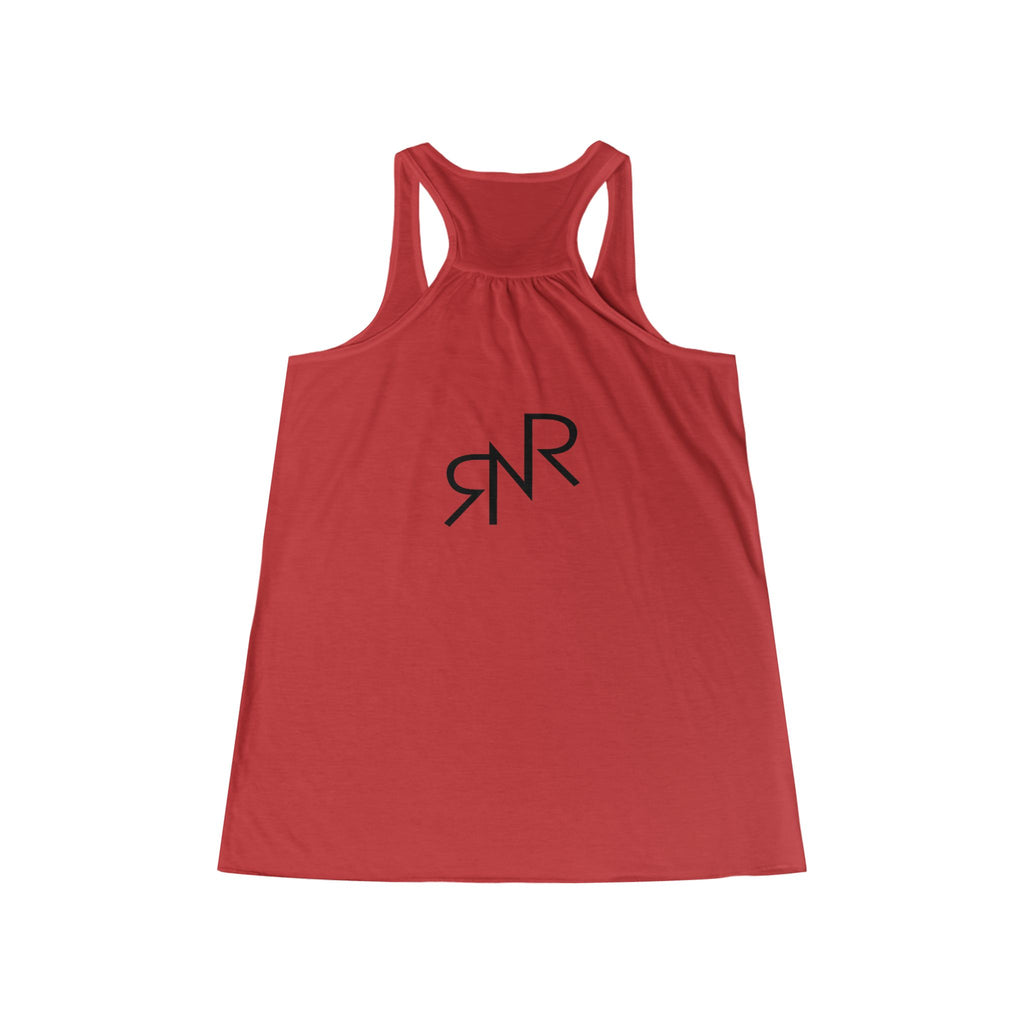 RNR Buckle Logo Women's Flowy Racerback Tank