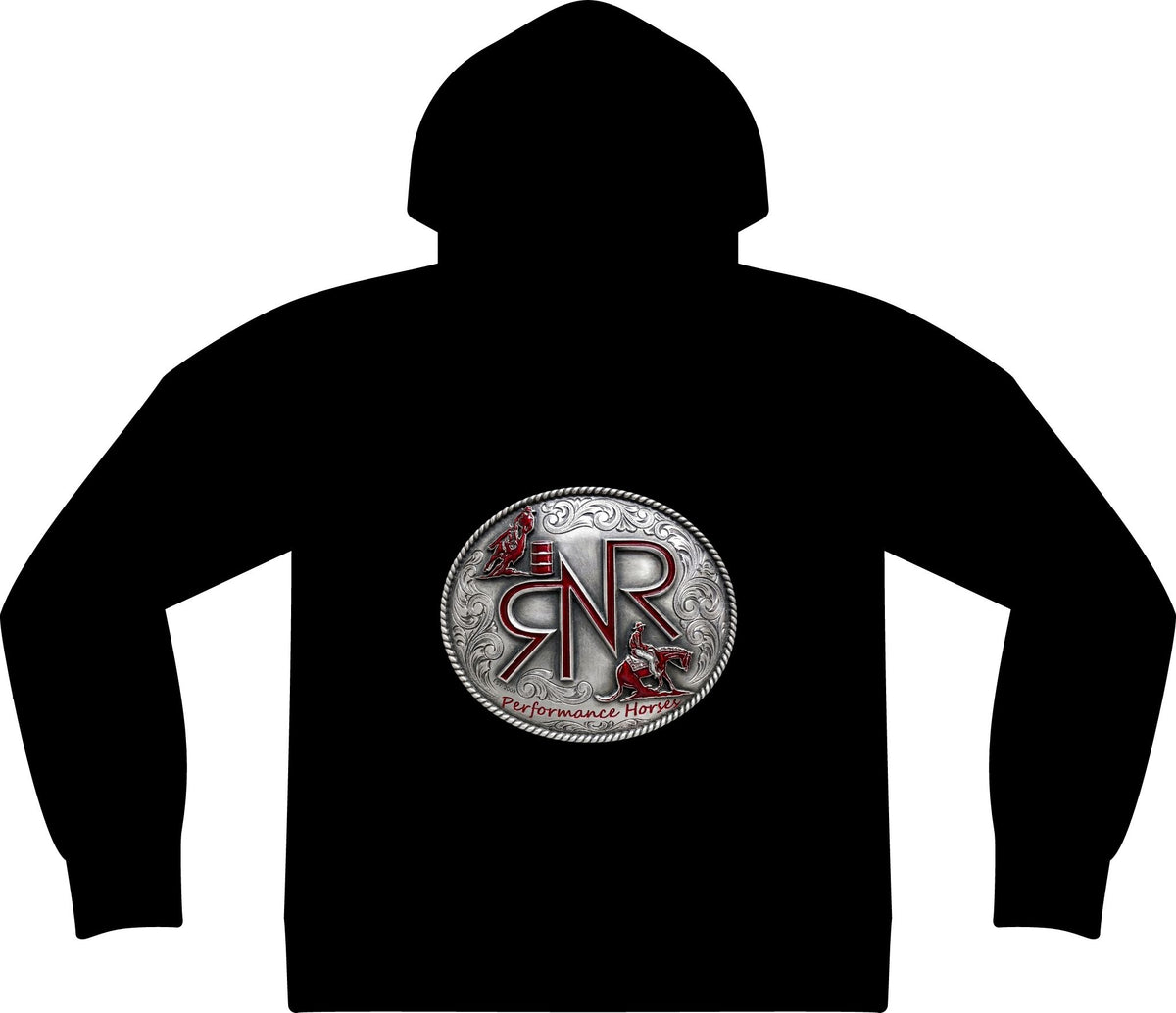 RNR Brand and Buckle Logo Epic Fleece Pullover Hooded Sweatshirt w/ Phone Pocket