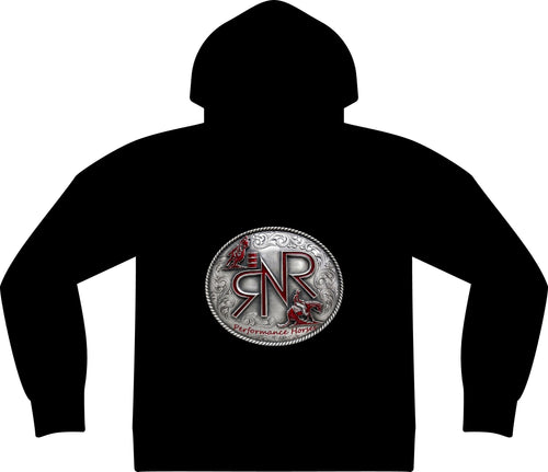 RNR Brand and Buckle Logo Epic Fleece Pullover Hooded Sweatshirt w/ Phone Pocket