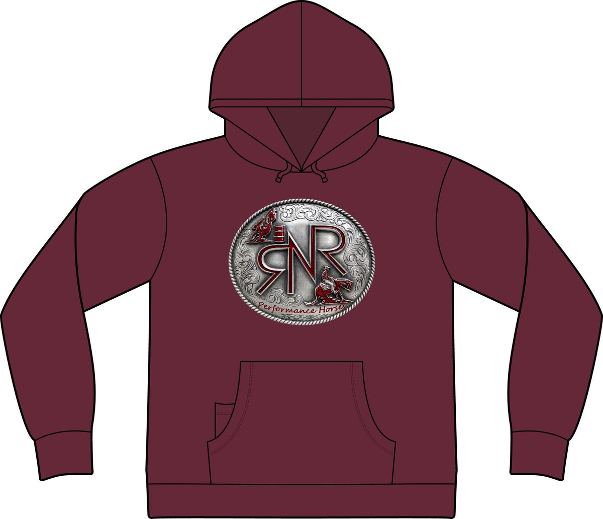 RNR Buckle Logo Epic Fleece Pullover Hooded Sweatshirt w/ Phone Pocket