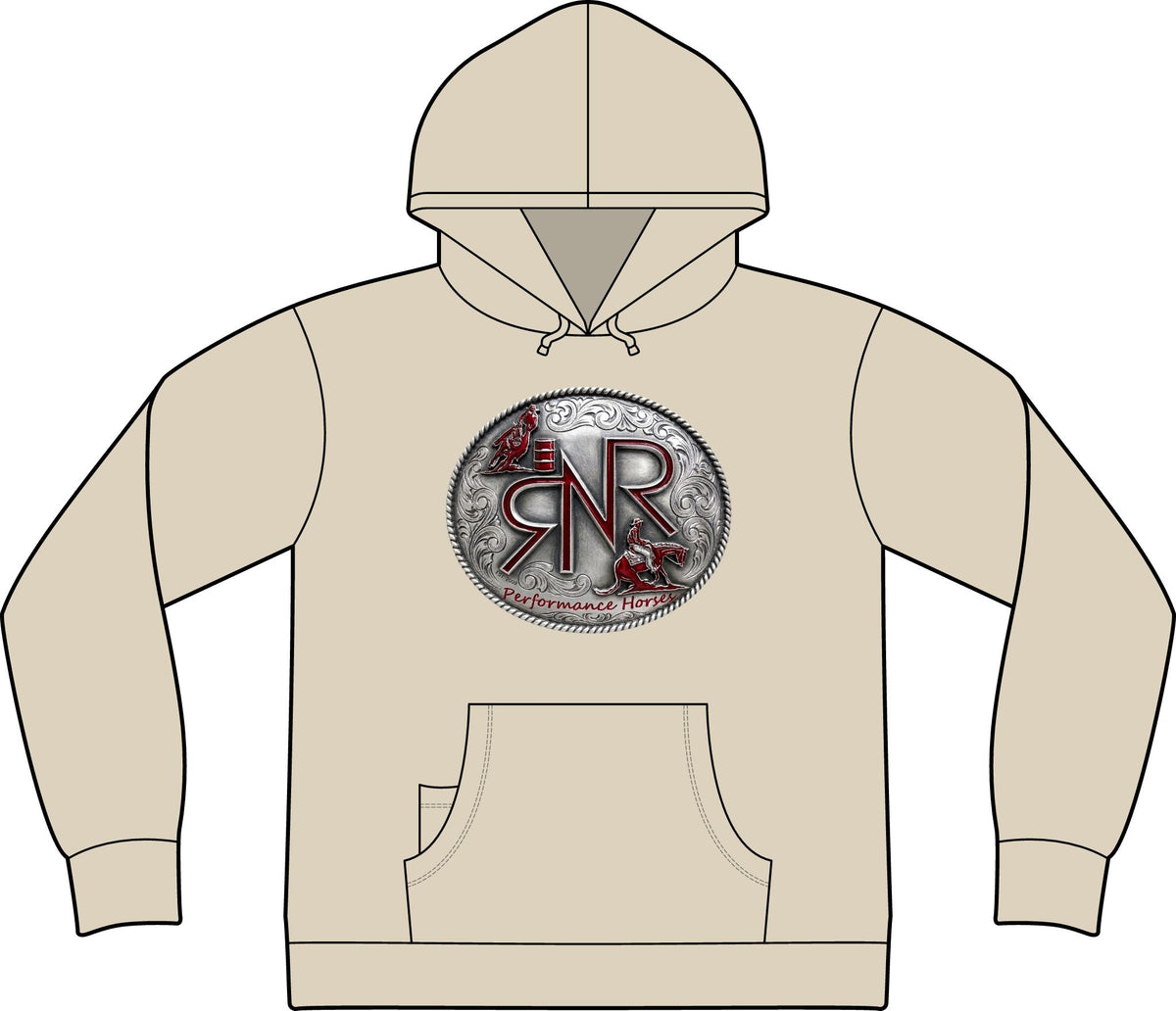 RNR Buckle Logo Epic Fleece Pullover Hooded Sweatshirt w/ Phone Pocket