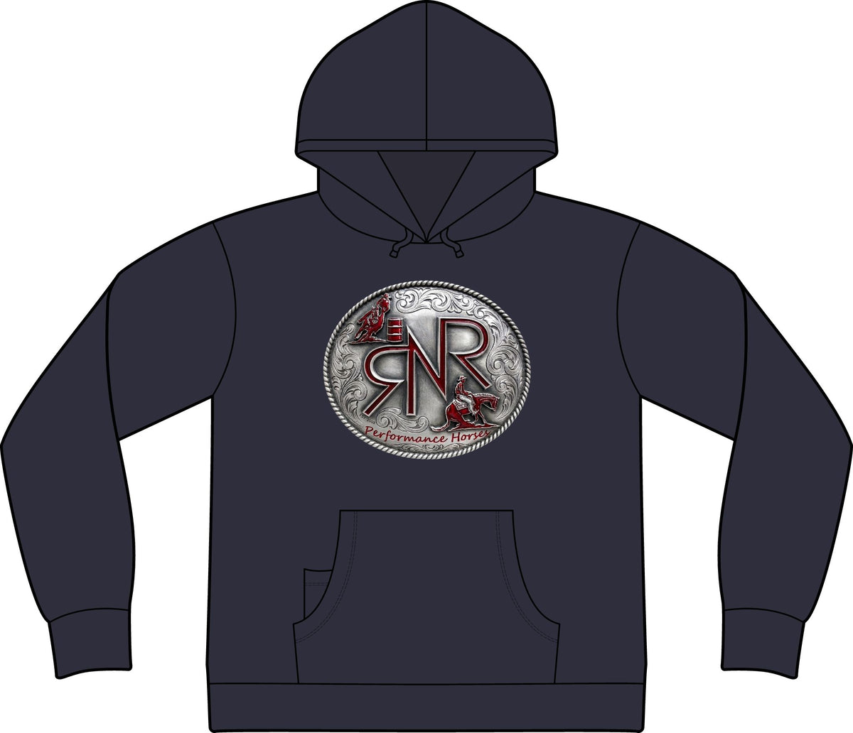 RNR Buckle Logo Epic Fleece Pullover Hooded Sweatshirt w/ Phone Pocket