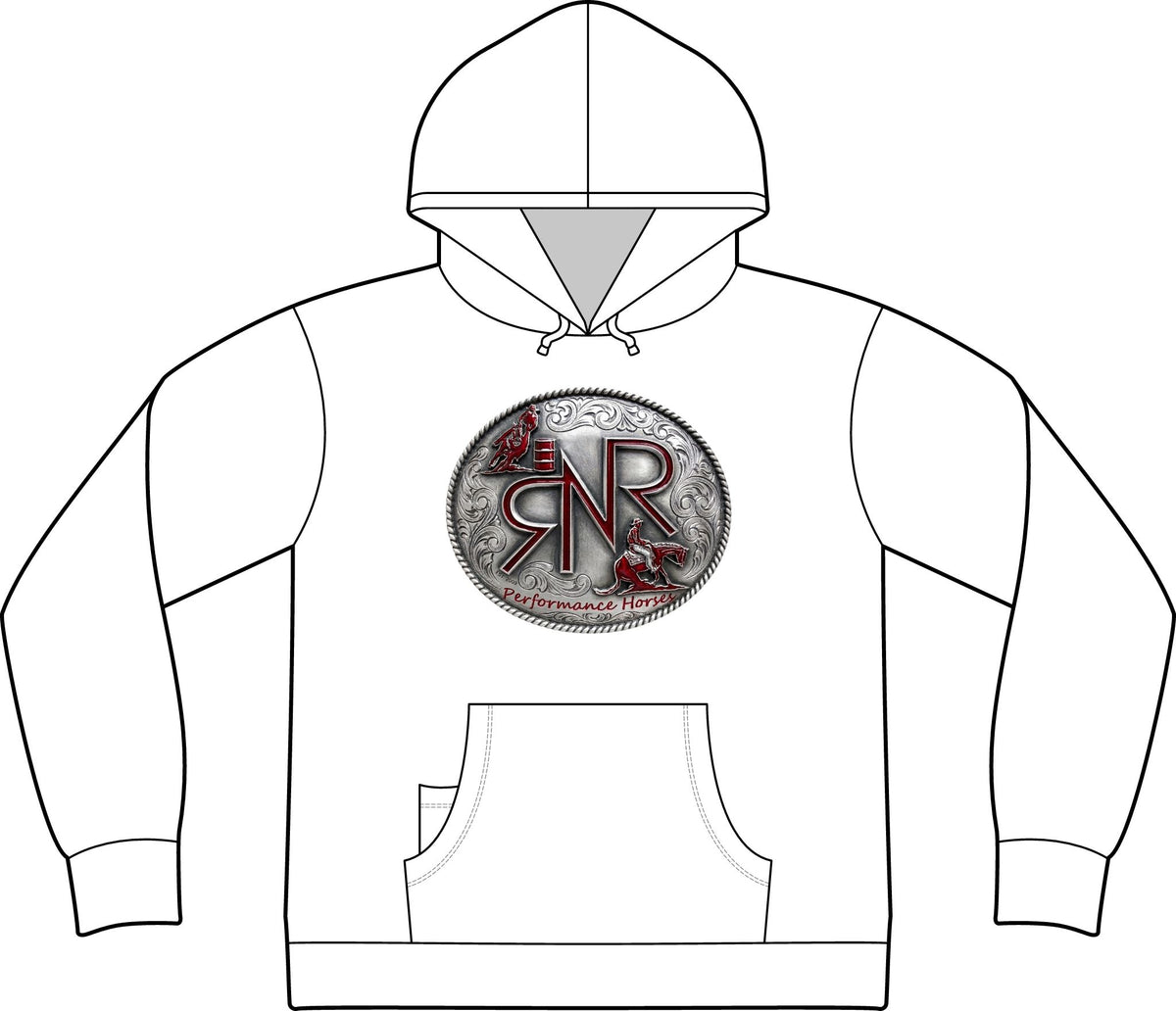 RNR Buckle Logo Epic Fleece Pullover Hooded Sweatshirt w/ Phone Pocket