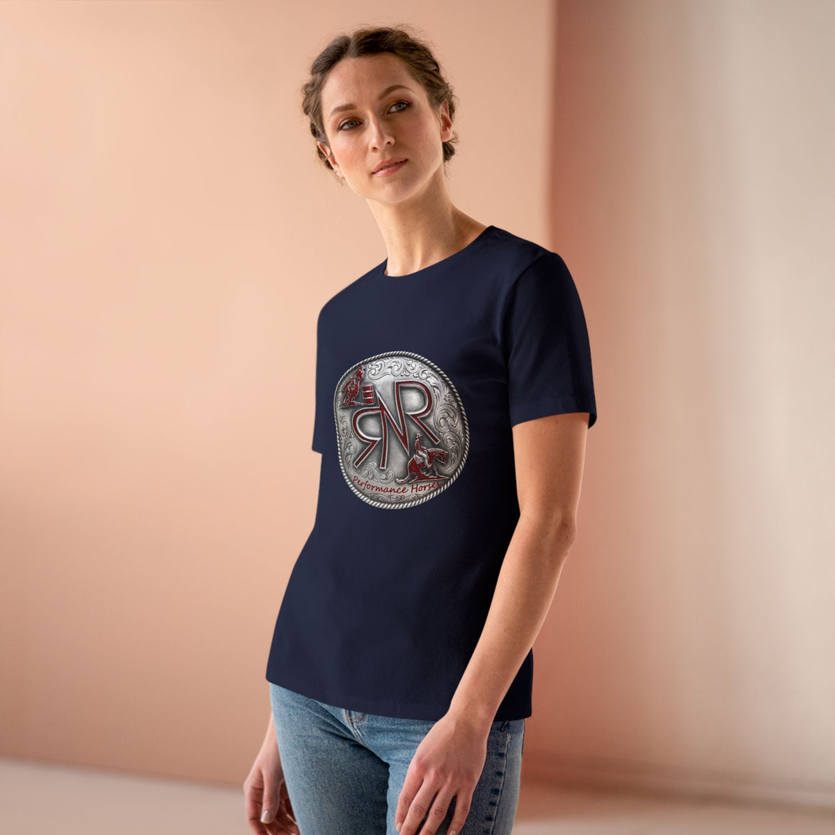 RNR Buckle Logo Women's Bella Canvas Soft Cotton Tee