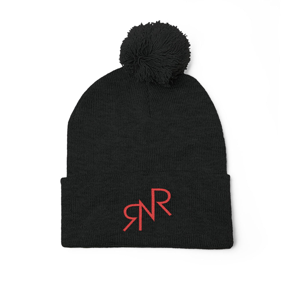 RNR Red Brand Embroidered Pom-Pom Knit