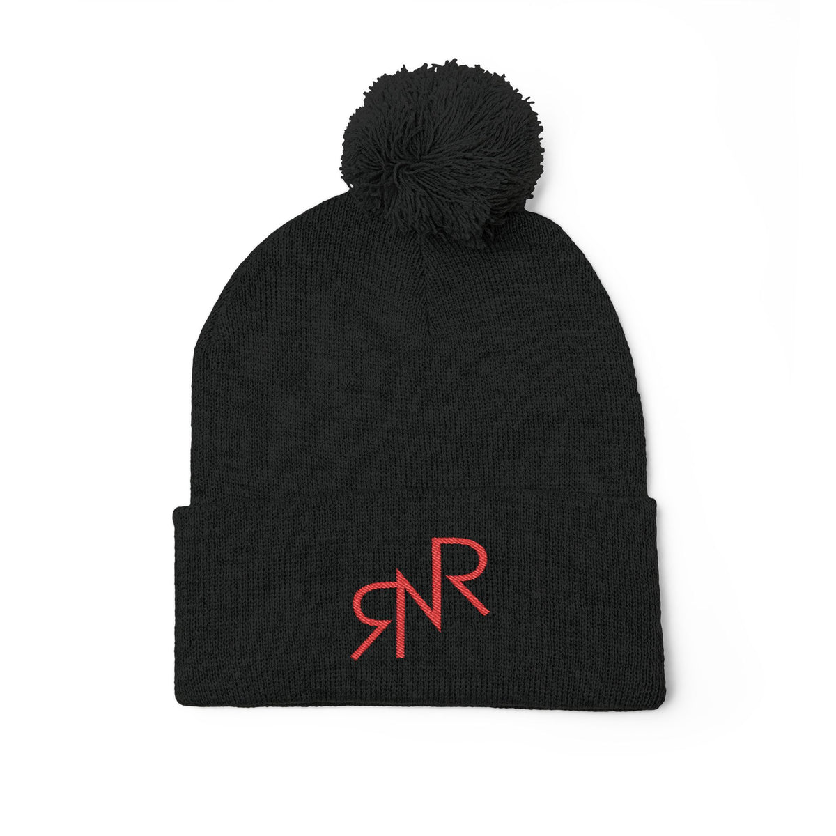 RNR Red Brand Embroidered Pom-Pom Knit